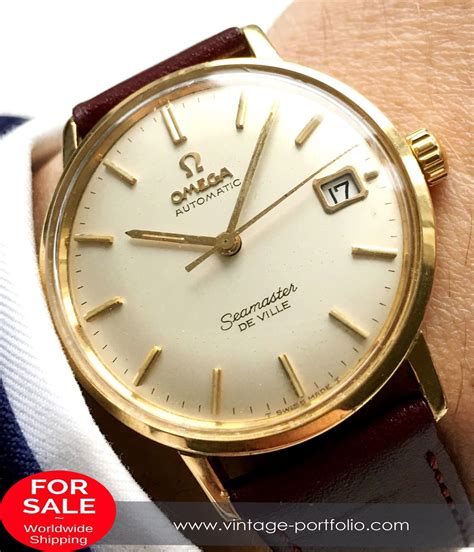 omega automatic seamaster de ville gold|omega 14k seamaster deville automatic.